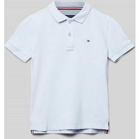 Tommy Hilfiger Kids Poloshirt mit Logo-Stitching in Bleu, Größe 104 von Tommy Hilfiger Kids