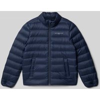 Tommy Hilfiger Kids Regular Fit Steppjacke mit Daunenfüllung Modell 'ESSENTIAL' in Marine, Größe 110 von Tommy Hilfiger Kids