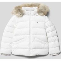 Tommy Hilfiger Kids Steppjacke mit Label-Detail Modell 'ESSENTIAL' in Weiss, Größe 110 von Tommy Hilfiger Kids