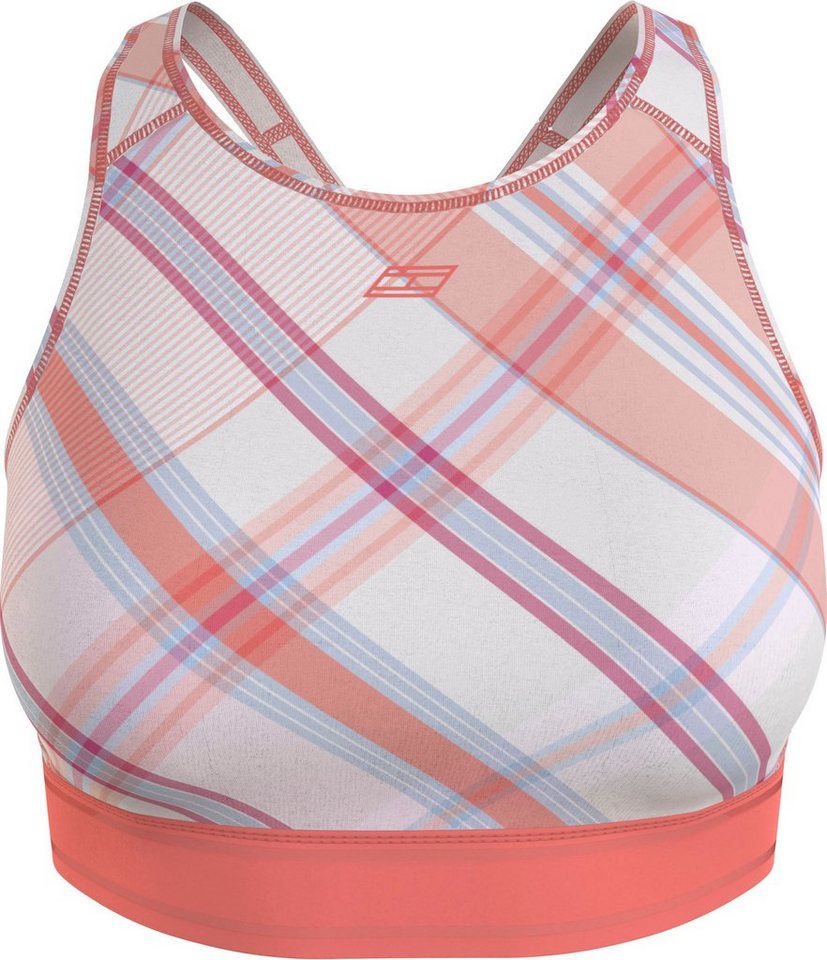 Tommy Hilfiger Sport Sport-BH MID INTENSITY HIGH NECK AOP BRA mit Tommy Hilfiger Sport Logo-Druck von Tommy Hilfiger Sport