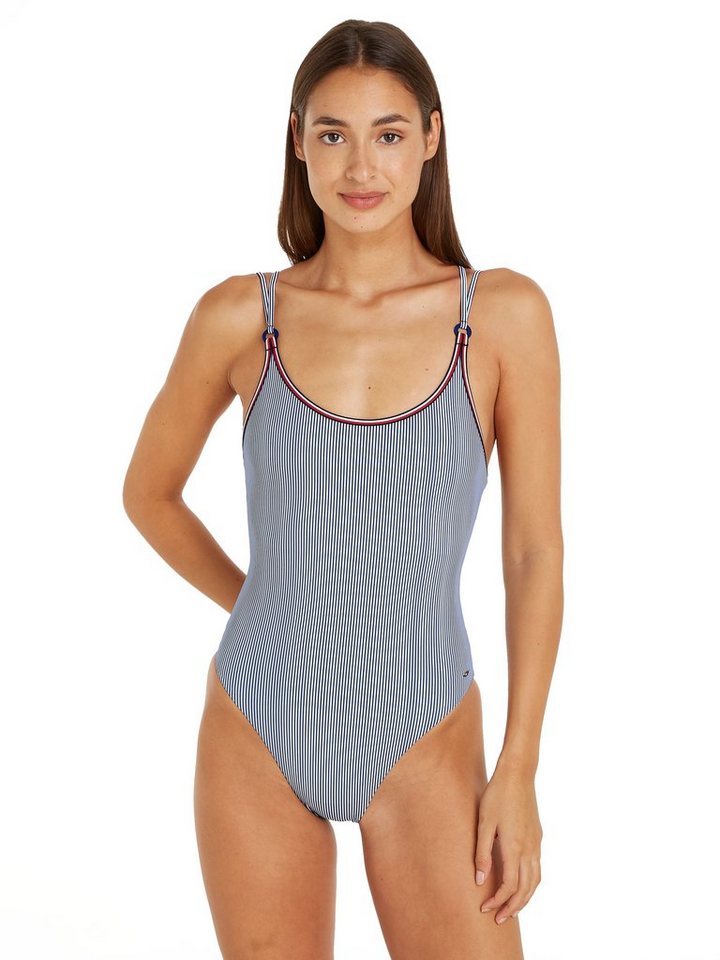Tommy Hilfiger Swimwear Badeanzug ONE PIECE PRINT mit Streifenmuster von Tommy Hilfiger Swimwear