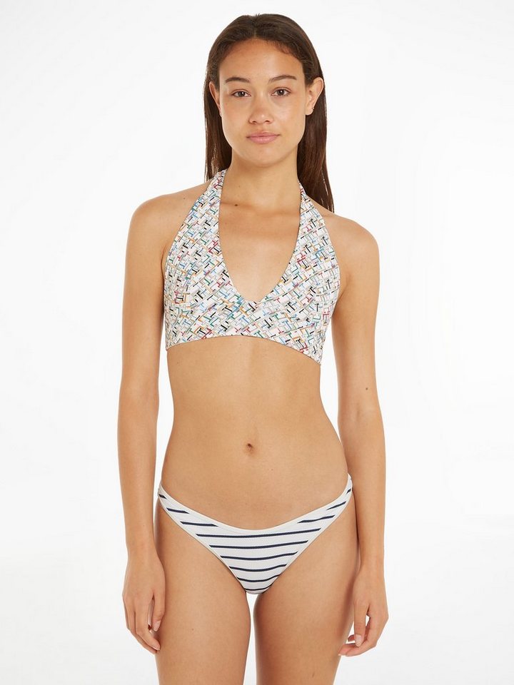 Tommy Hilfiger Swimwear Bikini-Hose CHEEKY HIGH LEG BIKINI PIQUE mit Streifenmuster von Tommy Hilfiger Swimwear