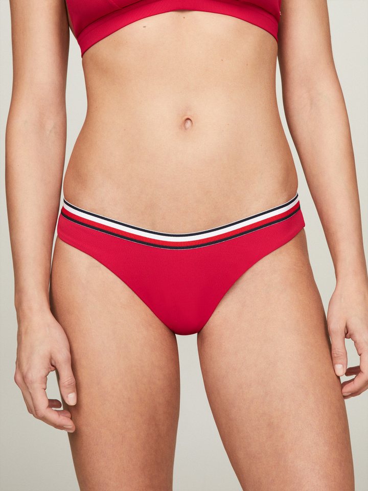 Tommy Hilfiger Swimwear Bikini-Hose CHEEKY HIGH LEG BIKINI mit Rippenstruktur von Tommy Hilfiger Swimwear