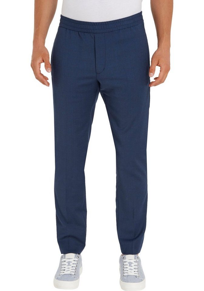 Tommy Hilfiger TAILORED Stoffhose HAMPTON TRAVEL TROPICAL PO mit dezentem Detail in den Tommy Hilfiger Logofarben an der Tasche von Tommy Hilfiger TAILORED