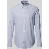 Tommy Hilfiger Tailored Slim Fit Business-Hemd mit Button-Down-Kragen Modell 'ROYAL' in Marine, Größe 39 Tommy Hilfiger Tailored Slim Fit Business-Hemd mit Button-Down-Kragen Modell 'ROYAL' in Marine, Größe 39 von Tommy Hilfiger Tailored