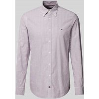 Tommy Hilfiger Tailored Slim Fit Business-Hemd mit Button-Down-Kragen Modell 'ROYAL' in Rot, Größe 41 von Tommy Hilfiger Tailored