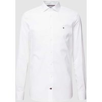 Tommy Hilfiger Tailored Slim Fit Business-Hemd mit  Haifischkragen Modell 'CORE' in Weiss, Größe 39 von Tommy Hilfiger Tailored