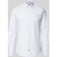 Tommy Hilfiger Tailored Slim Fit Business-Hemd mit Kentkragen in Bleu, Größe 43 von Tommy Hilfiger Tailored