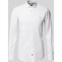 Tommy Hilfiger Tailored Slim Fit Business-Hemd mit Knopfleiste in Weiss, Größe 39 von Tommy Hilfiger Tailored