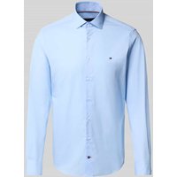 Tommy Hilfiger Tailored Slim Fit Businesshemd aus Baumwoll-Mix in Bleu, Größe 39 Tommy Hilfiger Tailored Slim Fit Businesshemd aus Baumwoll-Mix in Bleu, Größe 39 von Tommy Hilfiger Tailored