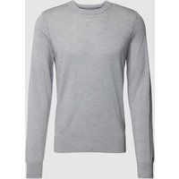 Tommy Hilfiger Strickpullover aus Lanawolle Modell 'MERINO' in Hellgrau, Größe XXL von Tommy Hilfiger