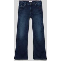 Tommy Hilfiger Teens Flared Fit Jeans mit Logo-Stitching in Dunkelblau, Größe 140 Tommy Hilfiger Teens Flared Fit Jeans mit Logo-Stitching in Dunkelblau, Größe 140 von Tommy Hilfiger Teens
