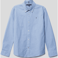 Tommy Hilfiger Teens Hemd mit Label-Stitching in Bleu, Größe 176 von Tommy Hilfiger Teens