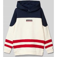 Tommy Hilfiger Teens Hoodie mit Label-Patch Modell 'MONOTYPE' in Ecru, Größe 128 von Tommy Hilfiger Teens