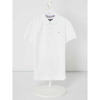 Tommy Hilfiger Teens Poloshirt mit Logo-Stickerei in Weiss, Größe 140 von Tommy Hilfiger Teens