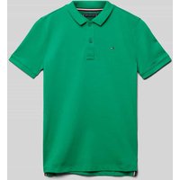 Tommy Hilfiger Teens Poloshirt mit Logo-Stitching in Gruen, Größe 164 von Tommy Hilfiger Teens