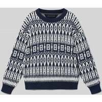 Tommy Hilfiger Teens Regular Fit Strickpullover aus Baumwoll-Mix Modell 'FAIRISLE' in Graphit, Größe 152 Tommy Hilfiger Teens Regular Fit Strickpullover aus Baumwoll-Mix Modell 'FAIRISLE' in Graphit, Größe 152 von Tommy Hilfiger Teens