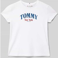 Tommy Hilfiger Teens Regular Fit T-Shirt mit Label-Print Modell 'VARSITY' in Weiss, Größe 152 Tommy Hilfiger Teens Regular Fit T-Shirt mit Label-Print Modell 'VARSITY' in Weiss, Größe 152 von Tommy Hilfiger Teens