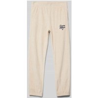 Tommy Hilfiger Teens Sweatpants mit Logo-Stitching in Beige, Größe 140 von Tommy Hilfiger Teens