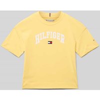 Tommy Hilfiger Teens T-Shirt mit Label-Print in Gelb, Größe 128 Tommy Hilfiger Teens T-Shirt mit Label-Print in Gelb, Größe 128 von Tommy Hilfiger Teens