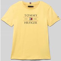 Tommy Hilfiger Teens T-Shirt mit Label-Print in Gelb, Größe 140 Tommy Hilfiger Teens T-Shirt mit Label-Print in Gelb, Größe 140 von Tommy Hilfiger Teens