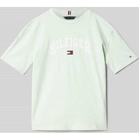 Tommy Hilfiger Teens T-Shirt mit Label-Stitching Modell 'VARSITY' in Mint Melange, Größe 164 Tommy Hilfiger Teens T-Shirt mit Label-Stitching Modell 'VARSITY' in Mint Melange, Größe 164 von Tommy Hilfiger Teens