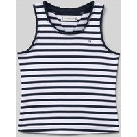 Tommy Hilfiger Teens Tanktop mit Label-Stitching in Marine, Größe 176 von Tommy Hilfiger Teens