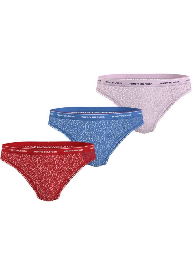 Tommy Hilfiger Underwear Bikinislip 3 PACK BIKINI LACE (EXT SIZES) (Packung, 3er-Pack) mit Tommy Hilfiger Logobund von Tommy Hilfiger Underwear