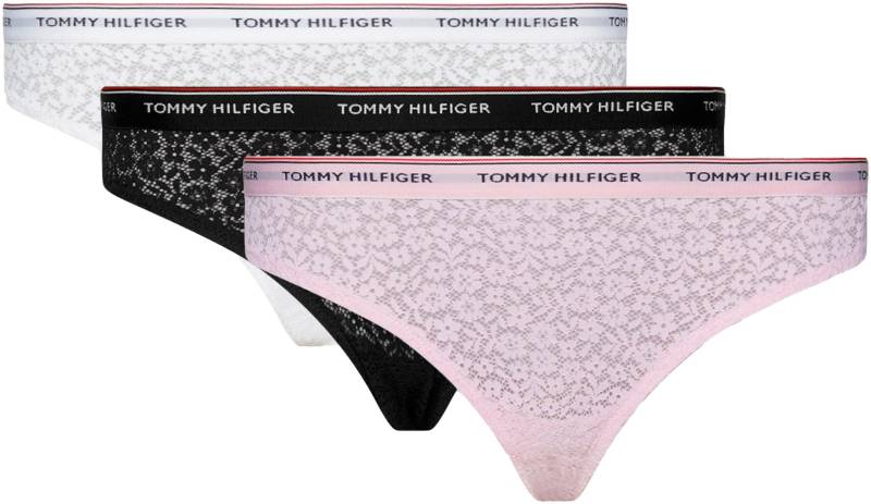 Tommy Hilfiger Underwear Bikinislip "3 PACK BIKINI LACE (EXT SIZES)" Packung, 3er-Pack, mit Tommy Hilfiger Logobund von Tommy Hilfiger Underwear