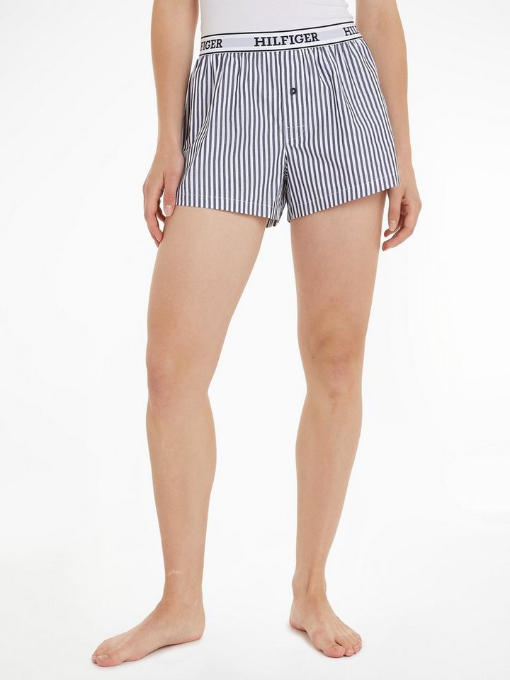 Tommy Hilfiger Underwear Boxershorts WOVEN SHORTS mit allover Streifen & Logo-Elastikbund von Tommy Hilfiger Underwear