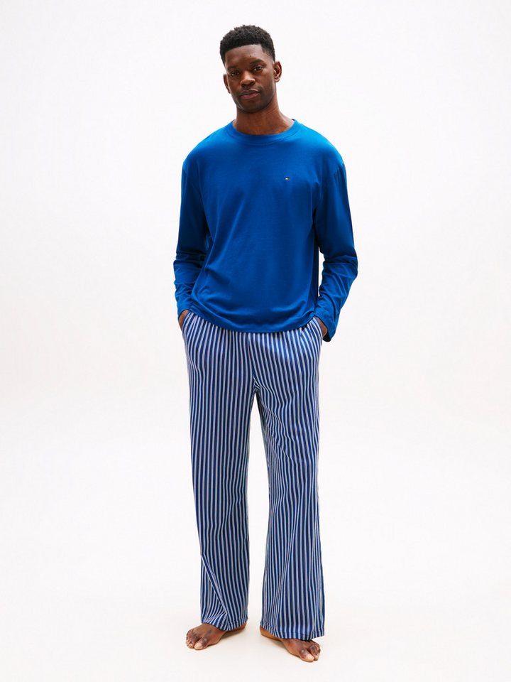 Tommy Hilfiger Underwear Schlafanzug JERSEY PJAMA SET PRINT (2 tlg) mit elastischem Bund, Rundhals, normale Passform von Tommy Hilfiger Underwear