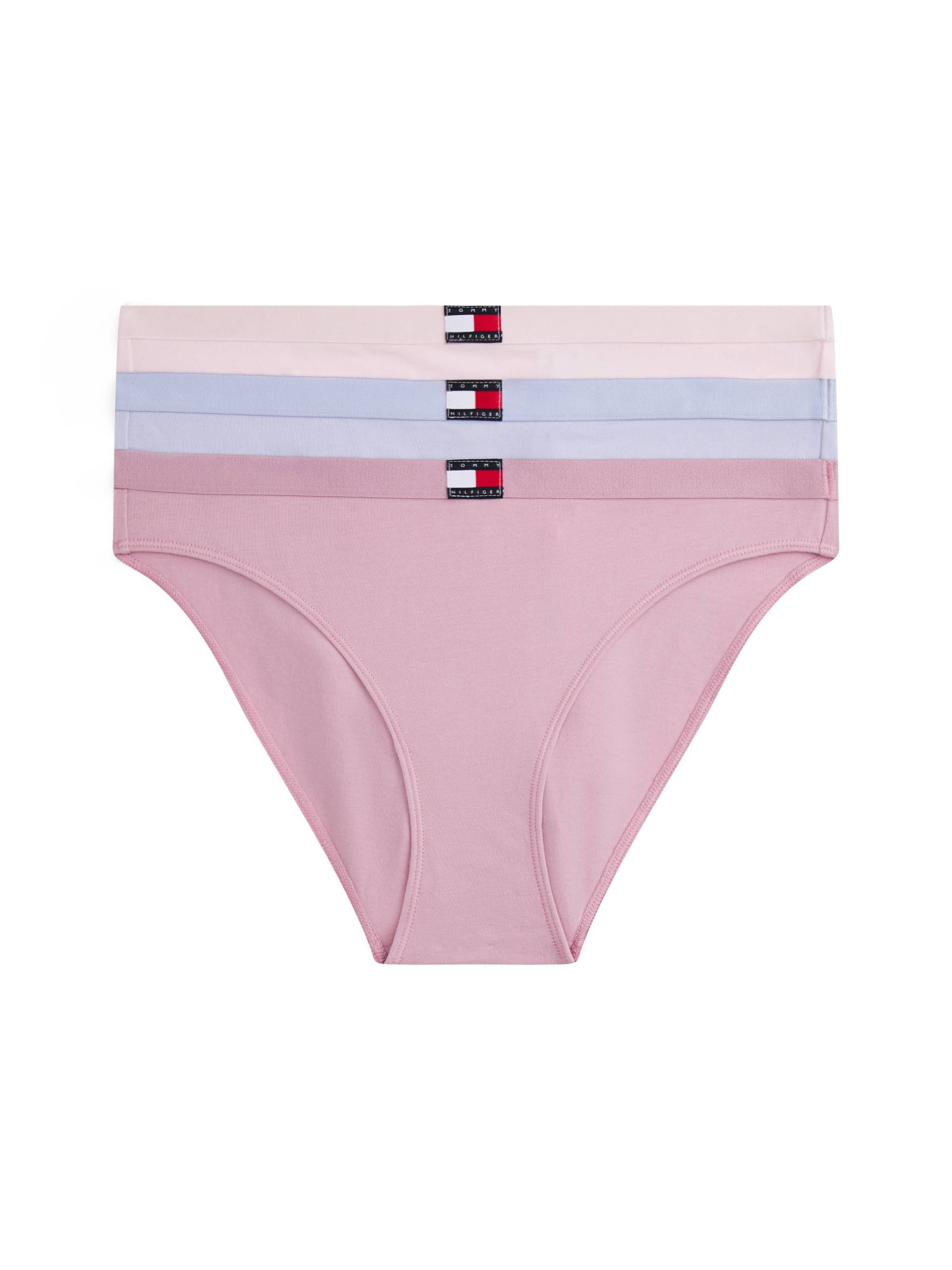 Tommy Hilfiger Underwear Slip "3 PACK BIKINI (EXT.SIZES)" 3 Stk. tlg., Logo am Bund, aus Baumwoll-Stretch von Tommy Hilfiger Underwear