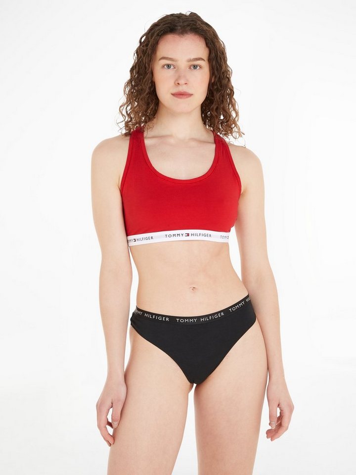 Tommy Hilfiger Underwear Sport-Bustier mit TH-Schriftzügen auf dem Unterbrustband von Tommy Hilfiger Underwear