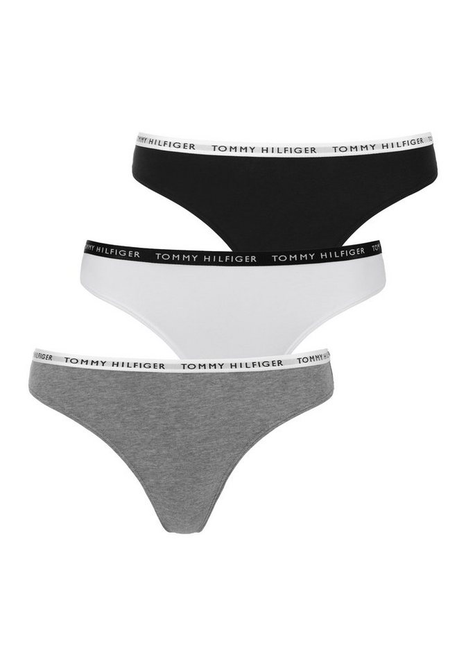 Tommy Hilfiger Underwear T-String (3-St) mit schmalem Logobündchen von Tommy Hilfiger Underwear