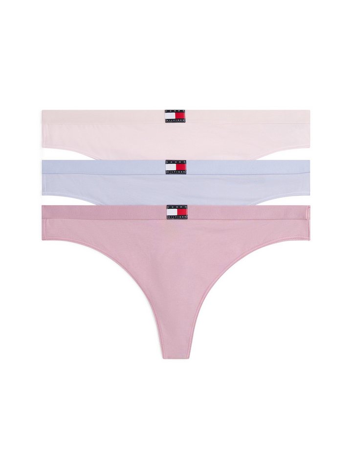 Tommy Hilfiger Underwear String 3 PACK THONG (EXT.SIZES) (3-St) basic, elastischer Bund, unifarben von Tommy Hilfiger Underwear