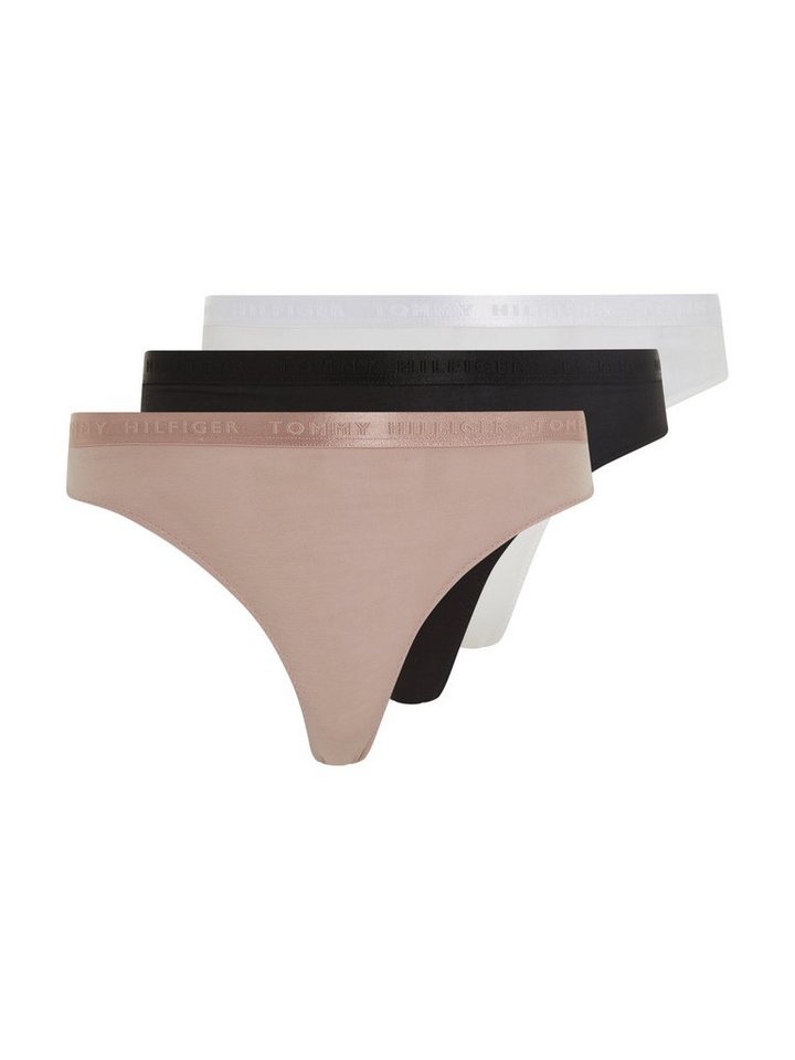 Tommy Hilfiger Underwear String 3P THONG (EXT SIZES) (Packung, 3-St., 3er) mit Tommy Hilfiger Elastikbund von Tommy Hilfiger Underwear