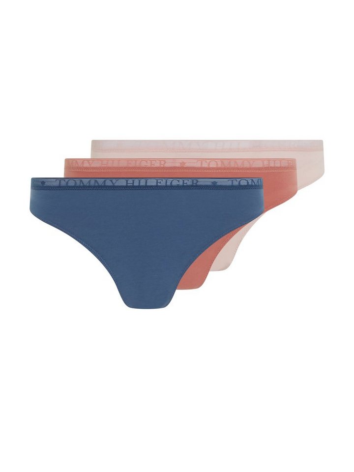 Tommy Hilfiger Underwear T-String LACE 3P THONG (EXT SIZES) (Packung, 3er-Pack) mit Tommy Hilfiger Logobund von Tommy Hilfiger Underwear