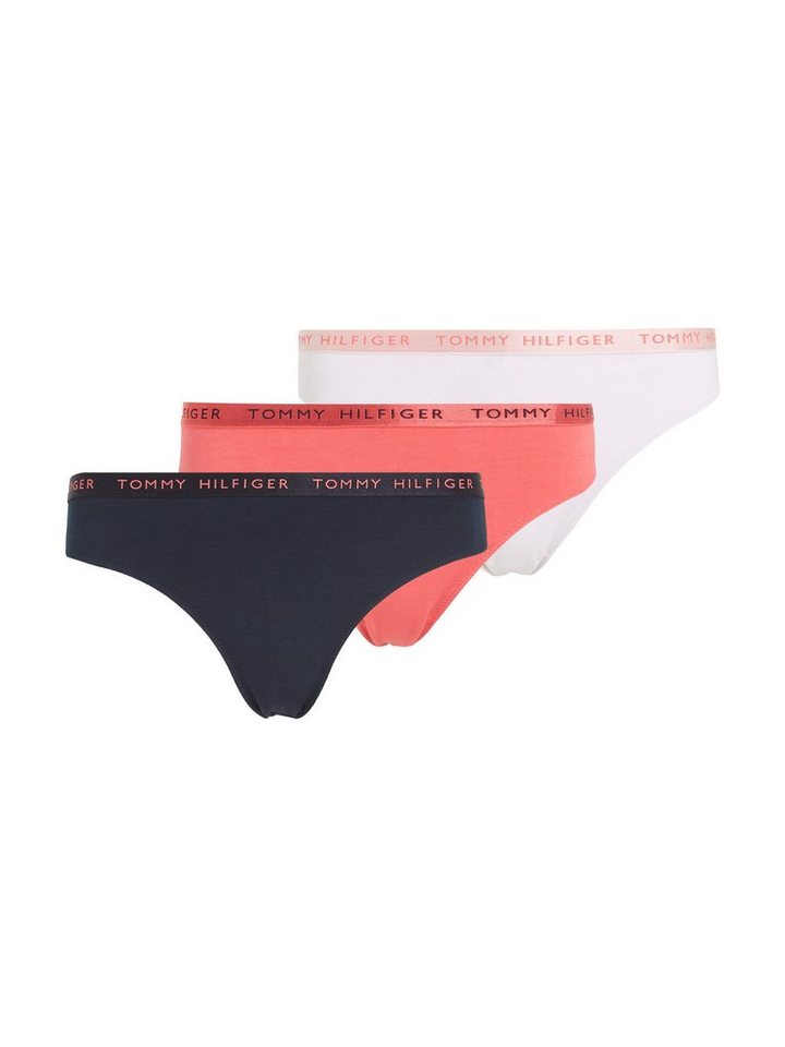 Tommy Hilfiger Underwear T-String SHINE 3 PACK THONG GIFTING (Packung, 3er-Pack) mit Tommy Hilfiger Logobund von Tommy Hilfiger Underwear