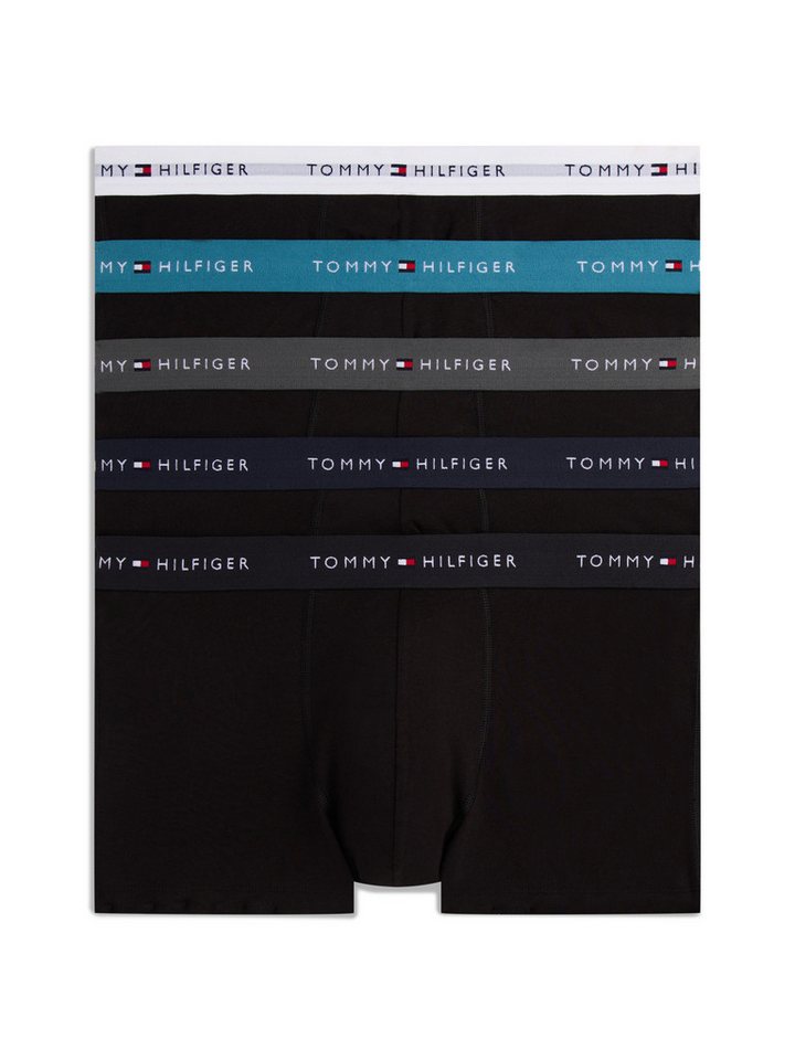 Tommy Hilfiger Underwear Trunk 5P TRUNK WB (Packung, 5-St., 5er) mit Tommy Hilfiger Logo-Elastikbund, Signature Kollektion von Tommy Hilfiger Underwear