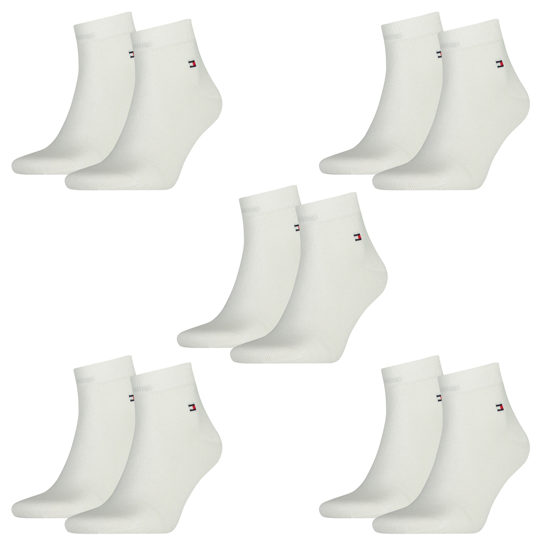 10 Paar TOMMY HILFIGER Quarter Socken Gr. 39 - 46 Herren Business Sneaker Socken von Tommy Hilfiger