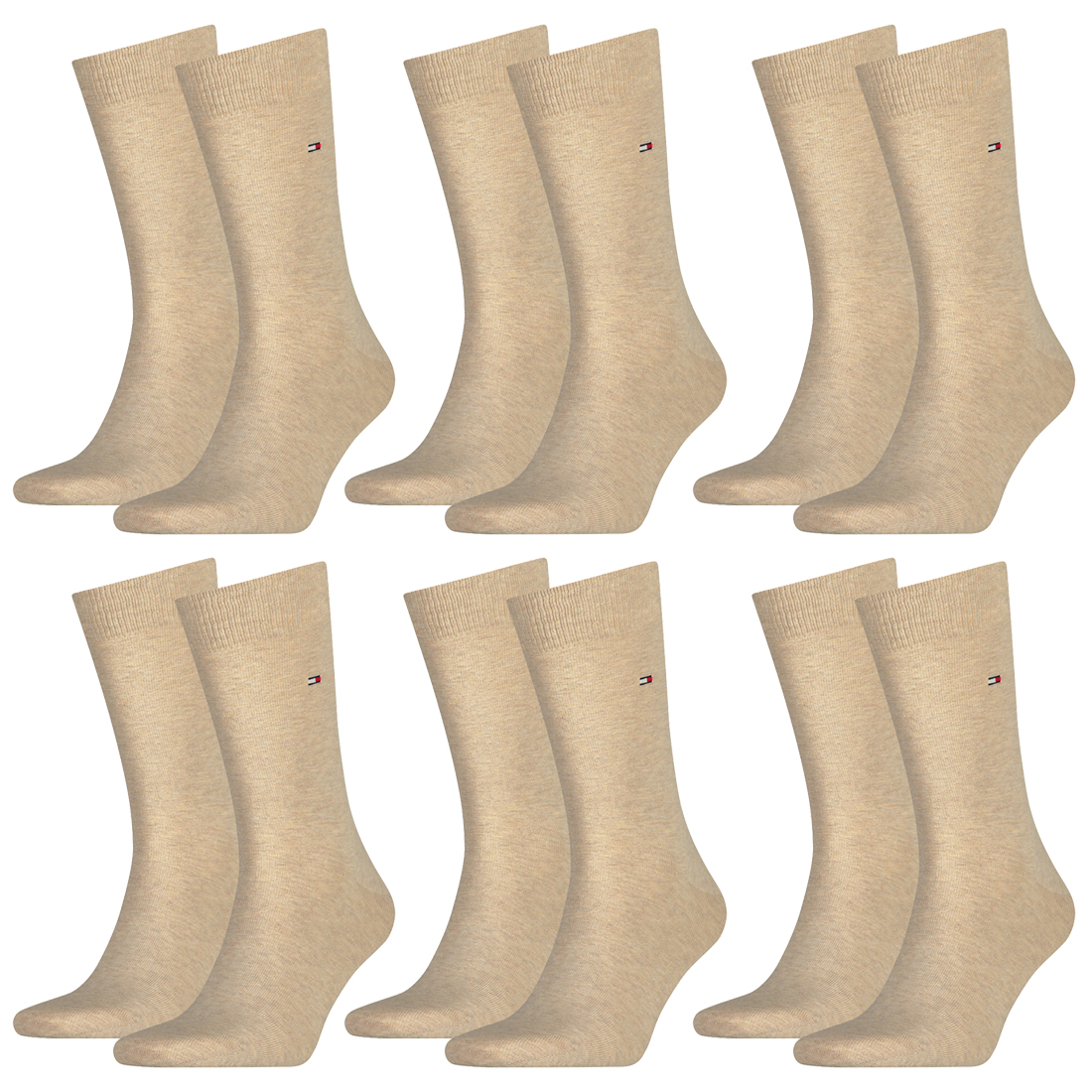 12 Paar TOMMY HILFIGER Classic Socken Gr. 39 - 49 Herren Business Socken von Tommy Hilfiger