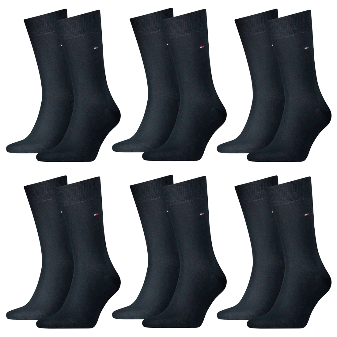 12 Paar TOMMY HILFIGER Classic Socken Gr. 39 - 49 Herren Business Socken von Tommy Hilfiger