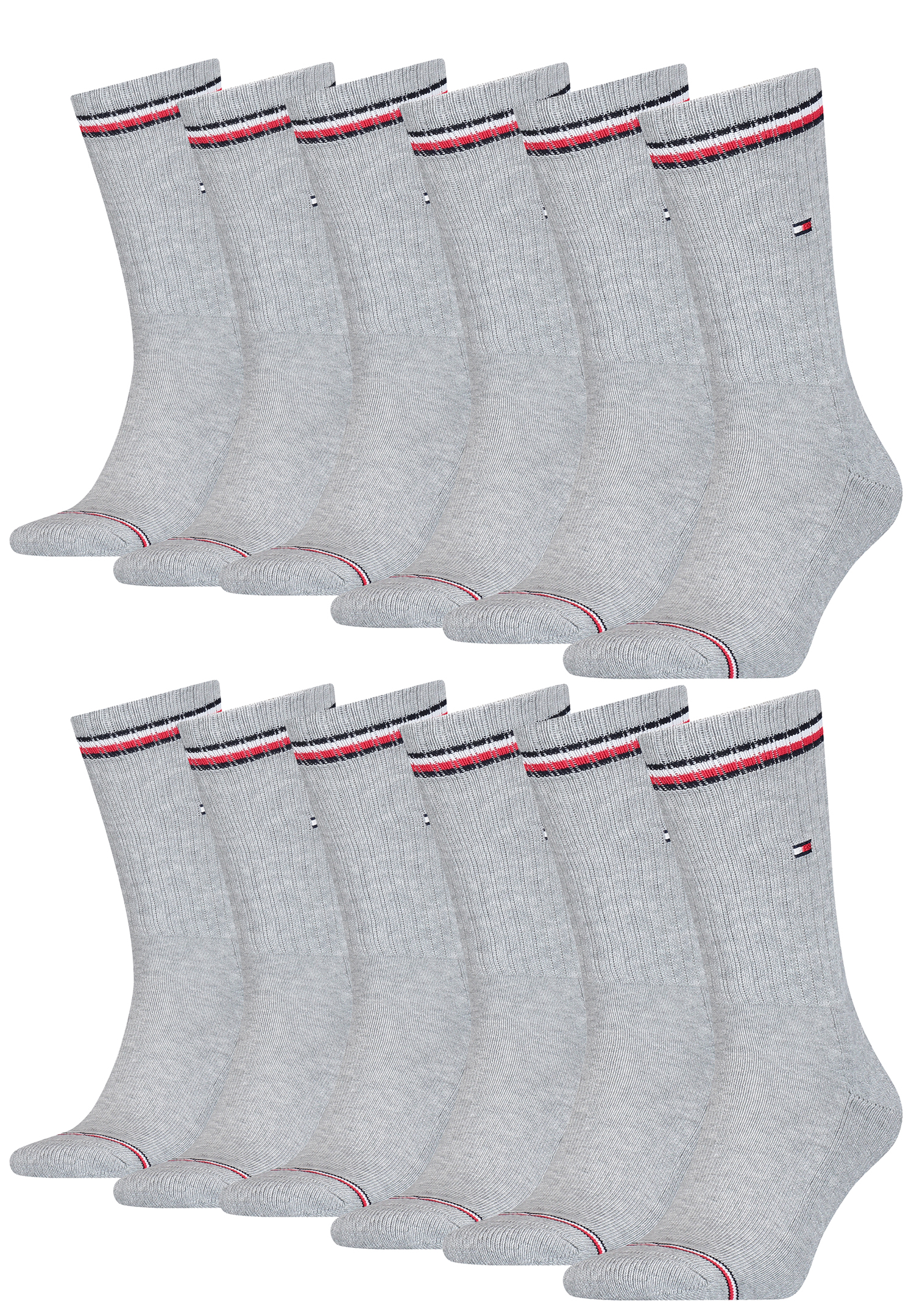 12 Paar TOMMY HILFIGER Herren ICONIC Socken Gr. 39 - 49 Tennis Socken von Tommy Hilfiger