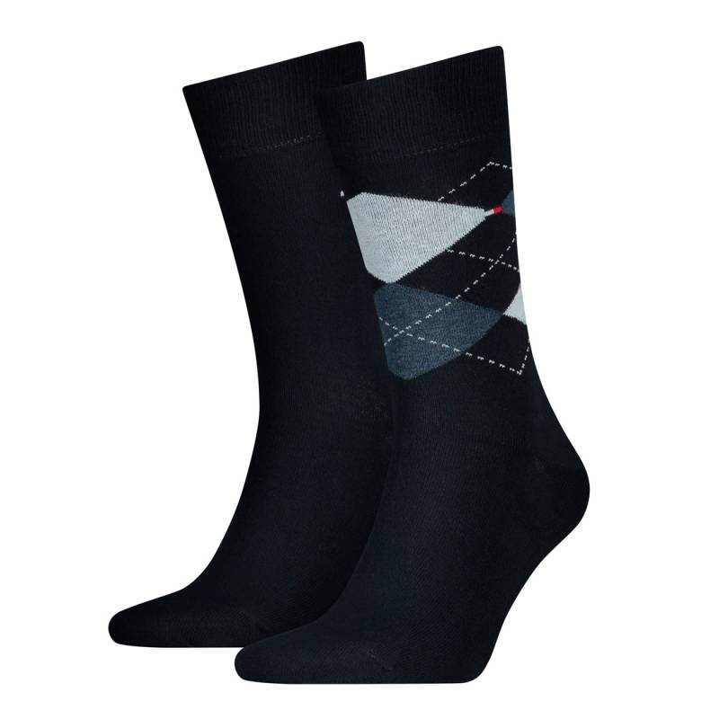 2 Paar TOMMY HILFIGER CHECK Socken Gr. 39 - 46 Herren Business Sneaker Socken von Tommy Hilfiger