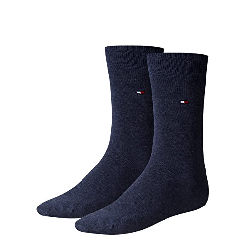 Tommy Hilfiger 4 Paar Herren Classic Socken Gr. 39-49 Business Sneaker Socken, Farbe:356 - jeans, Bekleidungsgröße:XL von Tommy Hilfiger