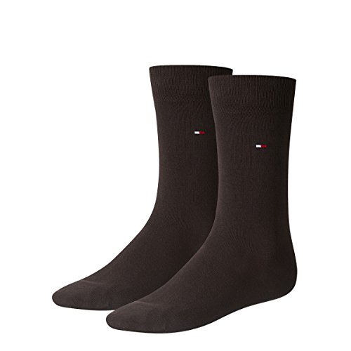 Tommy Hilfiger 4 Paar Herren Classic Socken Gr. 39-49 Business Sneaker Socken, Farbe:937 - kensington brown, Bekleidungsgröße:L von Tommy Hilfiger