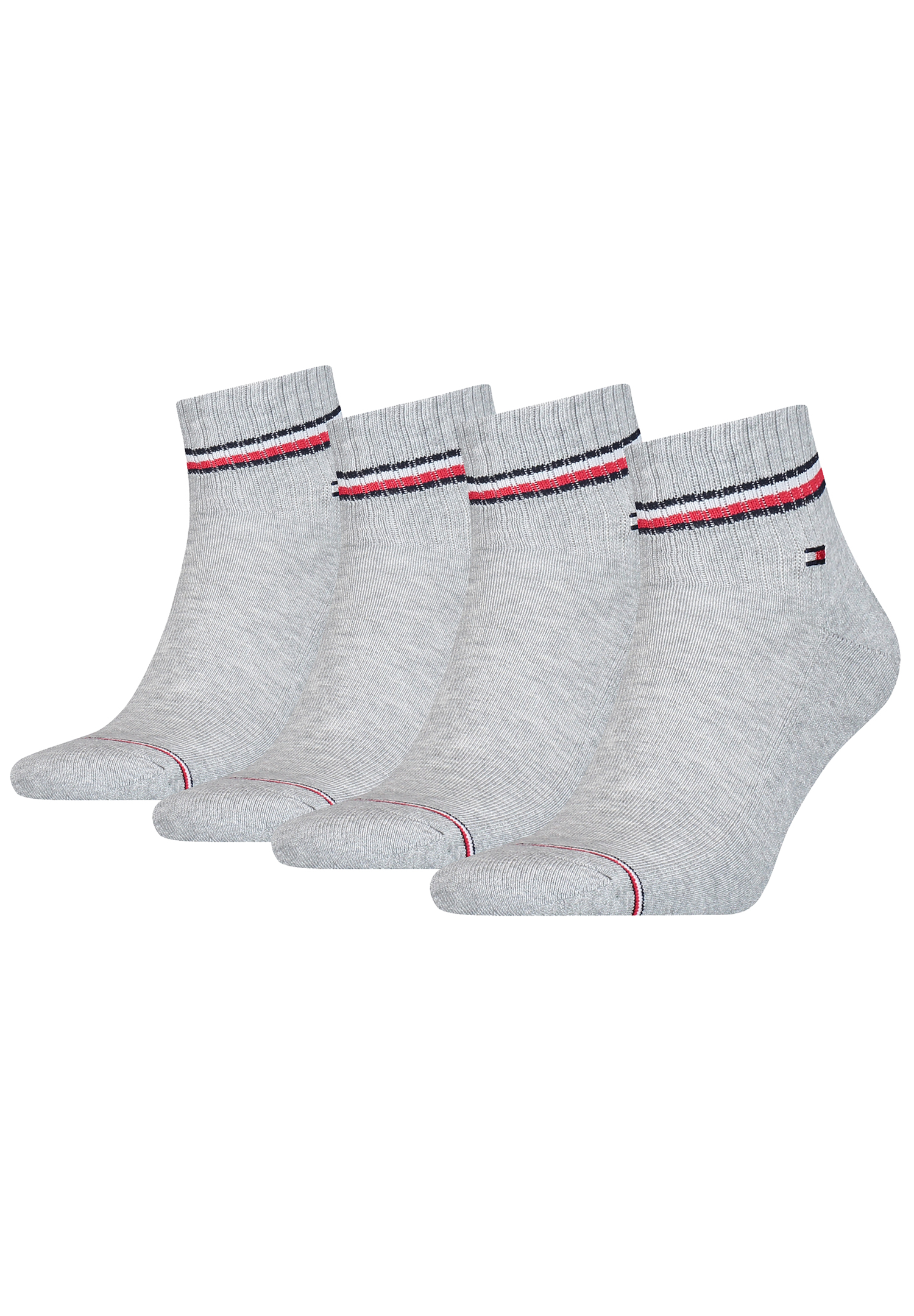 4 Paar TOMMY HILFIGER Herren ICONIC QUARTER Gr. 39 - 49 Sneaker Socken von Tommy Hilfiger