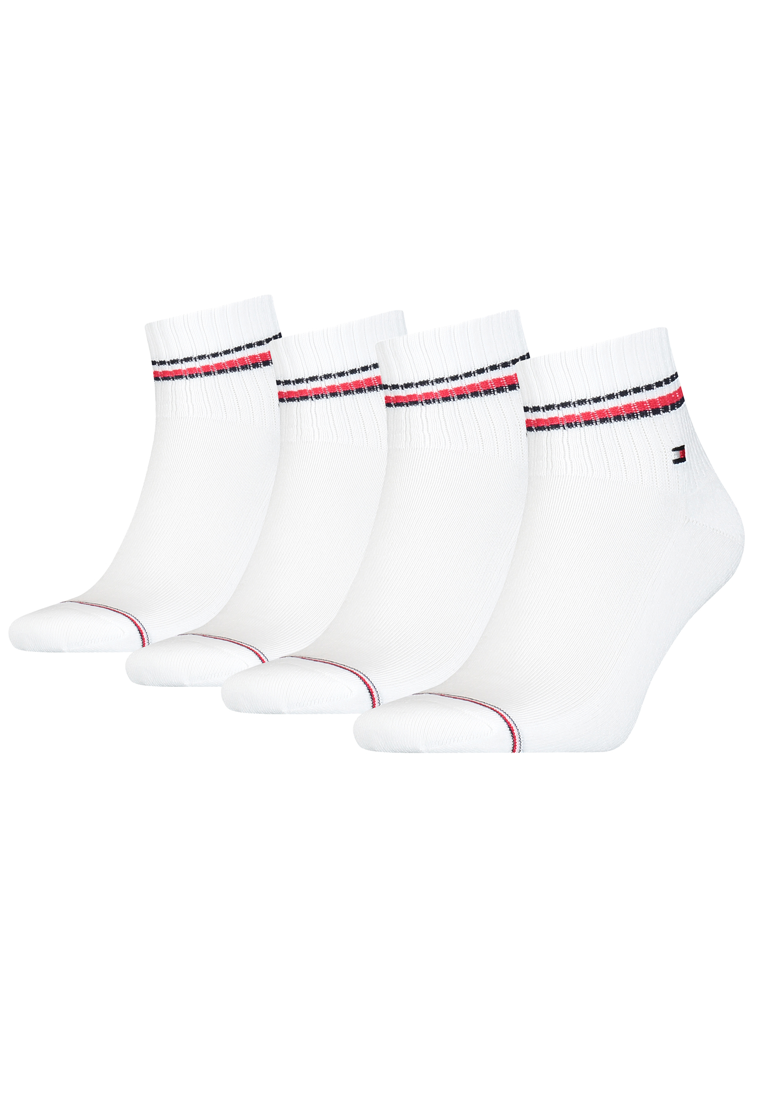 4 Paar TOMMY HILFIGER Herren ICONIC QUARTER Gr. 39 - 49 Sneaker Socken von Tommy Hilfiger