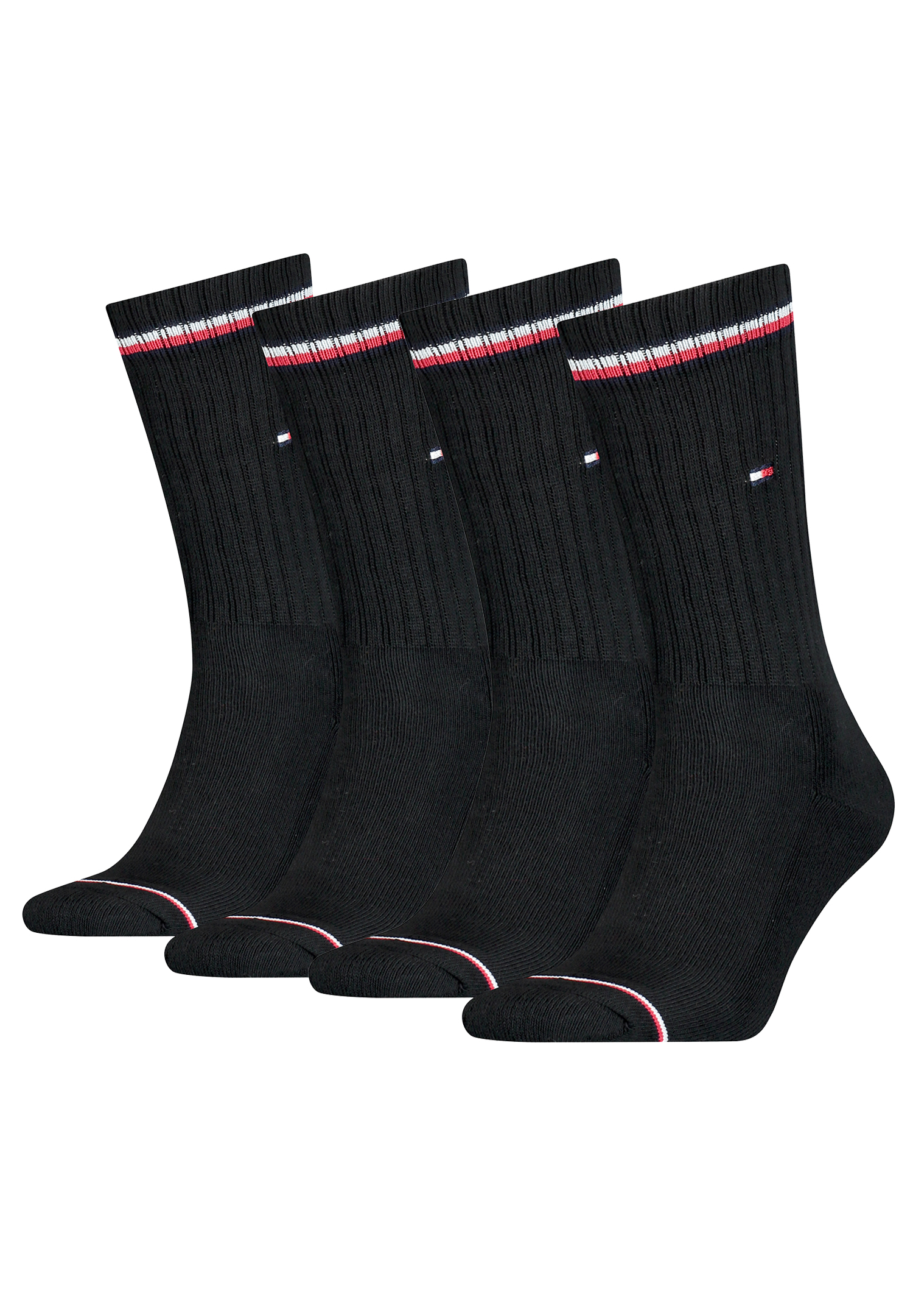 4 Paar TOMMY HILFIGER Herren ICONIC Socken Gr. 39 - 49 Tennis Socken von Tommy Hilfiger