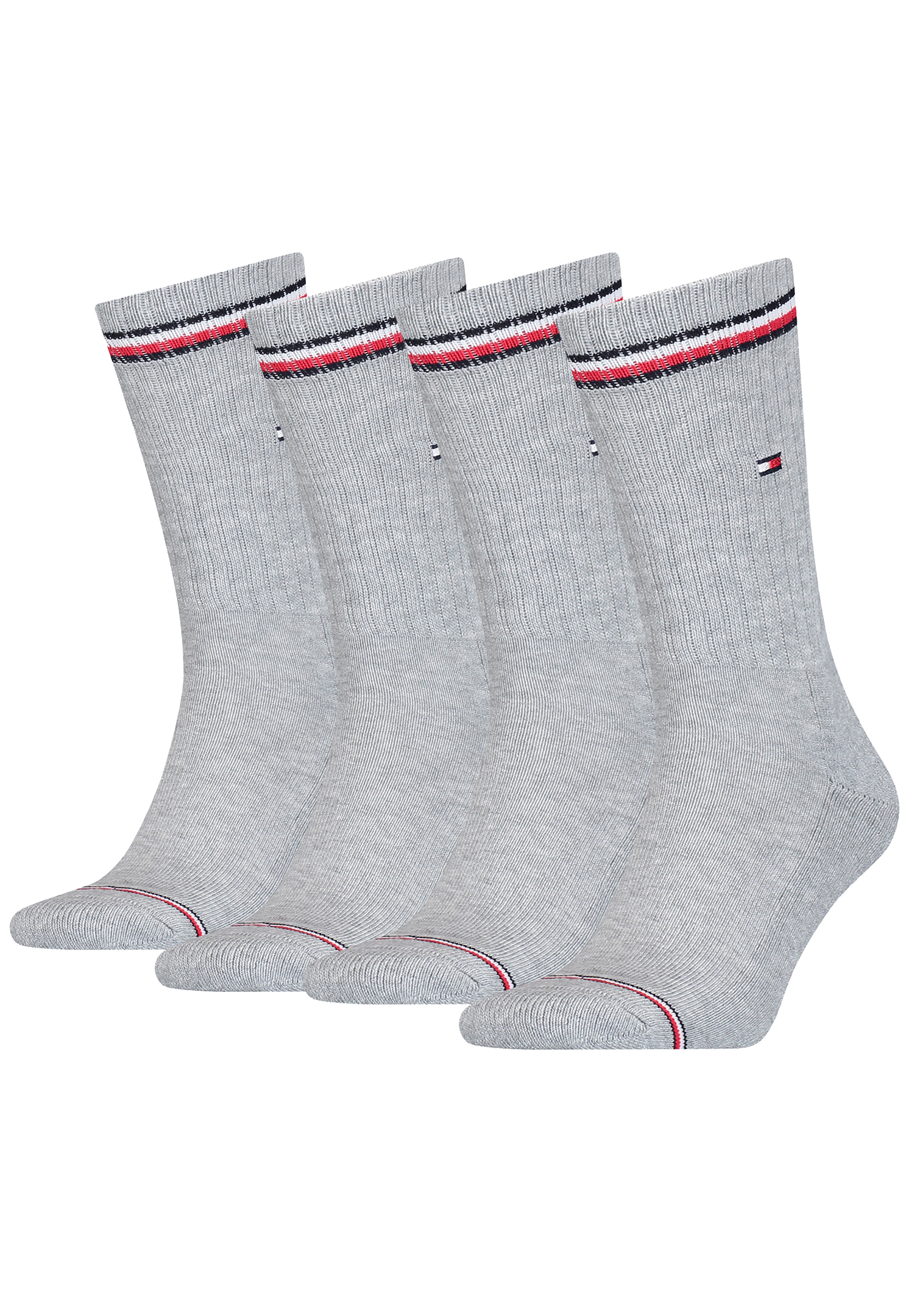 4 Paar TOMMY HILFIGER Herren ICONIC Socken Gr. 39 - 49 Tennis Socken von Tommy Hilfiger